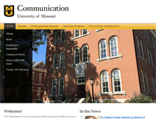 Tablet Screenshot of communication.missouri.edu